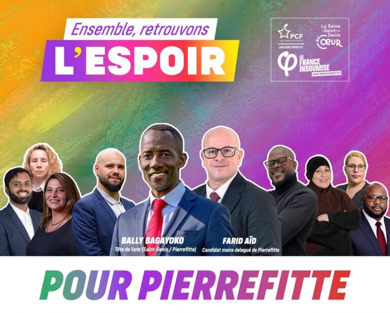 Ensemble, retrouvons l'espoir ! Elections municipales de Saint Denis et Pierrefitte 2026 - LFI - PCF - SSDAC - 16 janvier