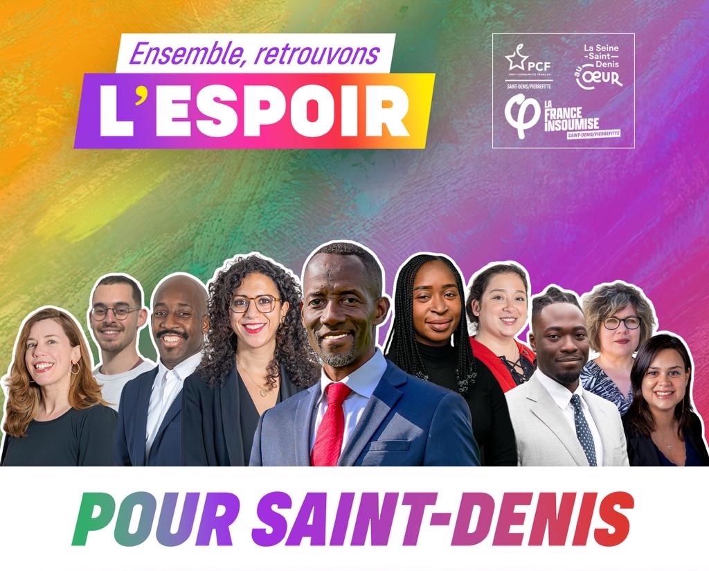 Ensemble, retrouvons l'espoir ! Elections municipales de Saint Denis et Pierrefitte 2026 - LFI - PCF - SSDAC - 22 janvier - Mathilde Panot