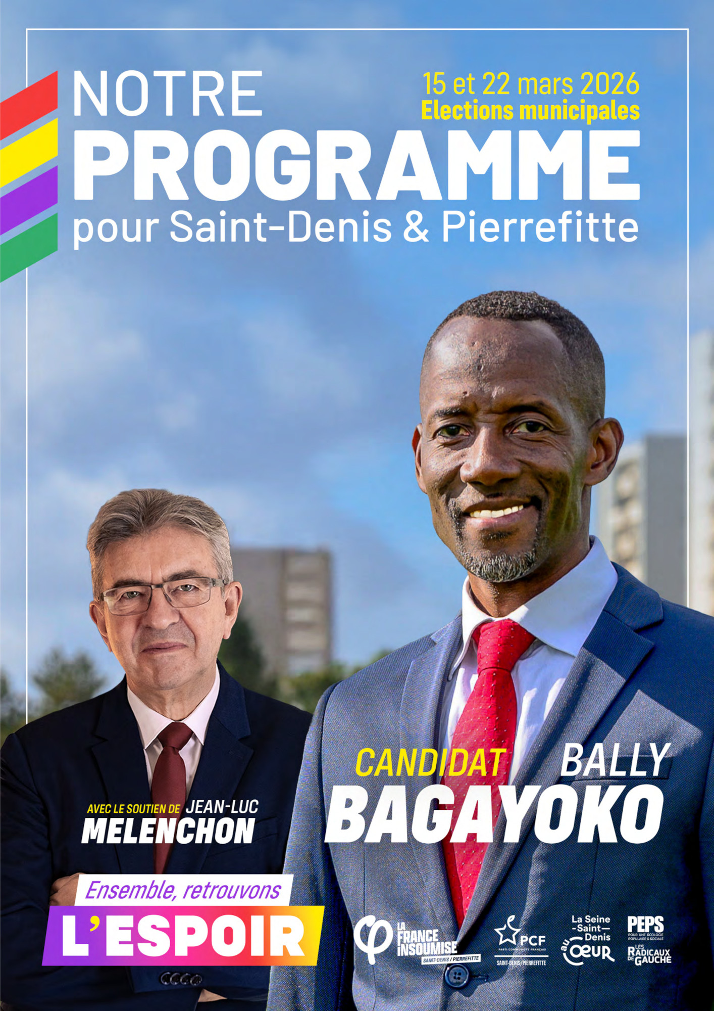 Bally Bagayoko - Ensemble Retrouvons l'espoir - Saint-Denis - Pierrefitte - 2026 - Programme