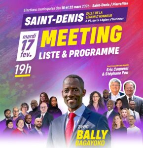 Ensemble, retrouvons l'espoir ! Elections municipales de Saint Denis et Pierrefitte 2026 - LFI - PCF - SSDAC -Meeting 17 fevrier